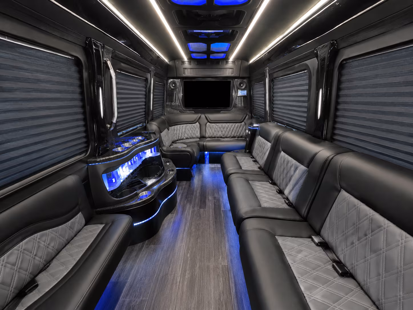 west jordan 20 passenger party bus interior