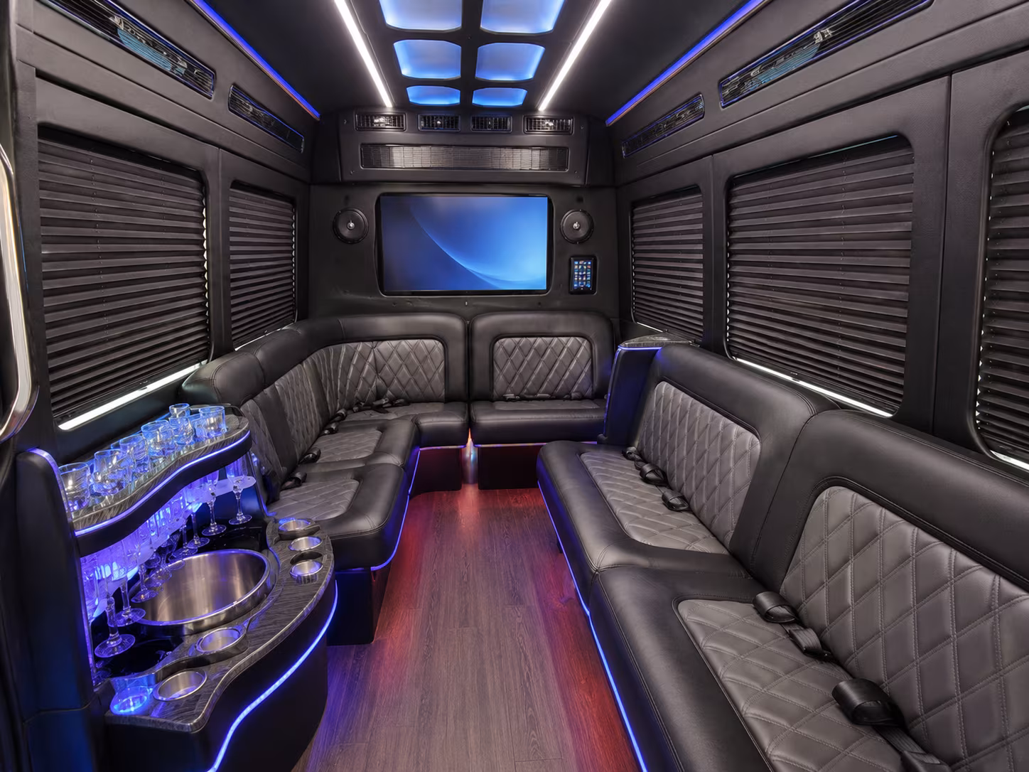 west jordan party bus interior